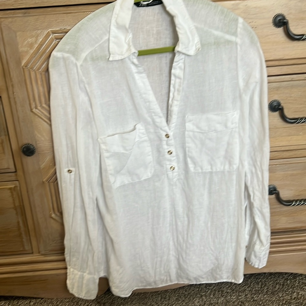 Zara portofino blouse.